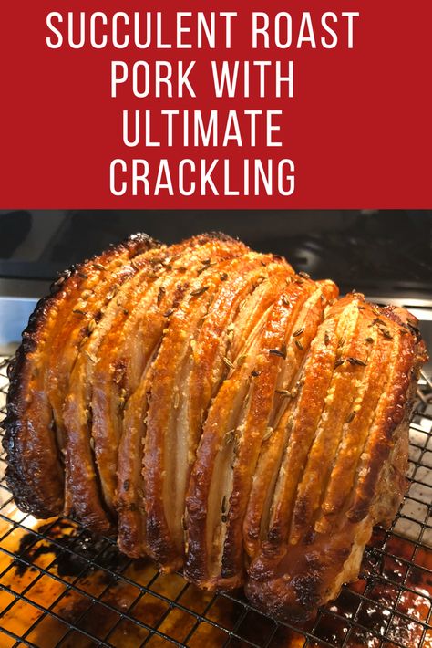 Roast Pork Crackling, Crackling Recipe, Recipes Chili, Pasta Bread, Sandwich Lunch, Cake Pizza, Bread Sandwich, Pork Belly Recipes, Pork Roast Recipes