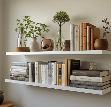 #How to style a bookshelf, #Home decor, #Home styling, #decorating a bookshelf, #interior design Shelving For Closets, Bookshelf Styling Bedroom, Office Bookshelf Styling, Bookshelf Decor Living Room, Styling A Bookshelf, Bookshelves Styling, Styling A Bookcase, Home Office Shelves, Bookshelves Decor