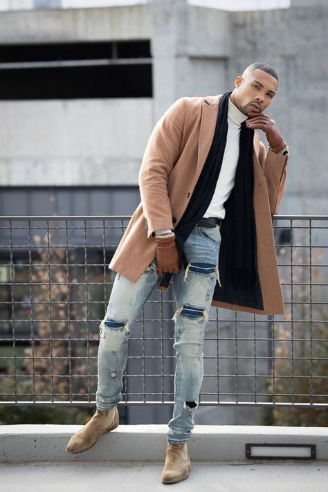 Men's Winter Fashion: 18 Stylish Outfit Ideas for 2023 - 2024 - mens-club.online Casual Black Mens Fashion, Grown Man Style Casual, Black Mens Winter Fashion, Grown Men Outfits, Black Men Casual Outfit, Men’s Thanksgiving Outfits, Black Men Business Casual Outfits, Black Men Fall Outfits, Black Men Style Classy