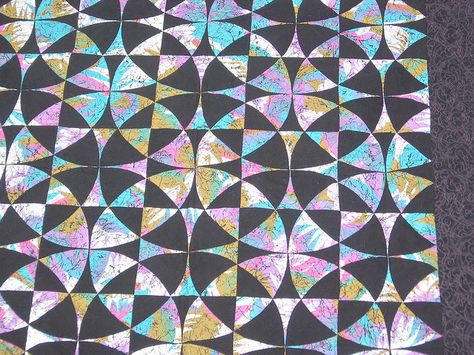 "Tropical Nightways" (a Winding Ways quilt) by veryty, via Flickr Winding Ways Quilt, Peacock Quilt, Sew Kind Of Wonderful, 45th Wedding Anniversary, Kaleidoscope Quilt, Japanese Patchwork, Wedding Quilt, Country Quilts, Quilt Projects