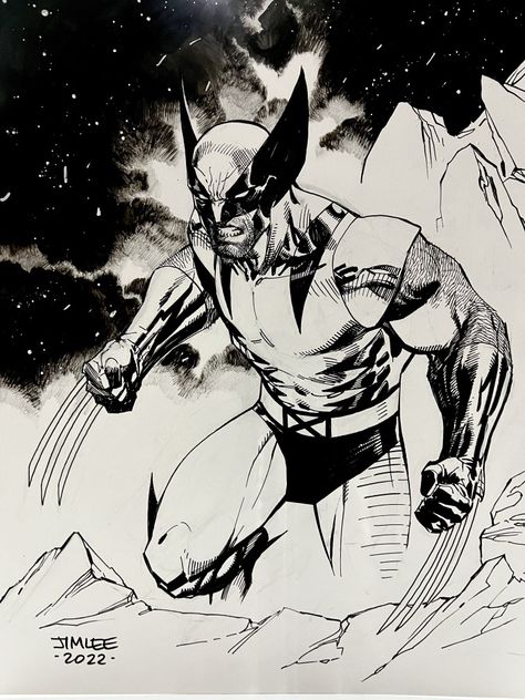 Jim Lee Spiderman, Jim Lee Art Sketches, Jim Lee Xmen, Jim Lee Wolverine, Logan Wolverine Art, Batman Challenge, Jim Lee Comic Art, Wolverine Comic Art, Wolverine Artwork