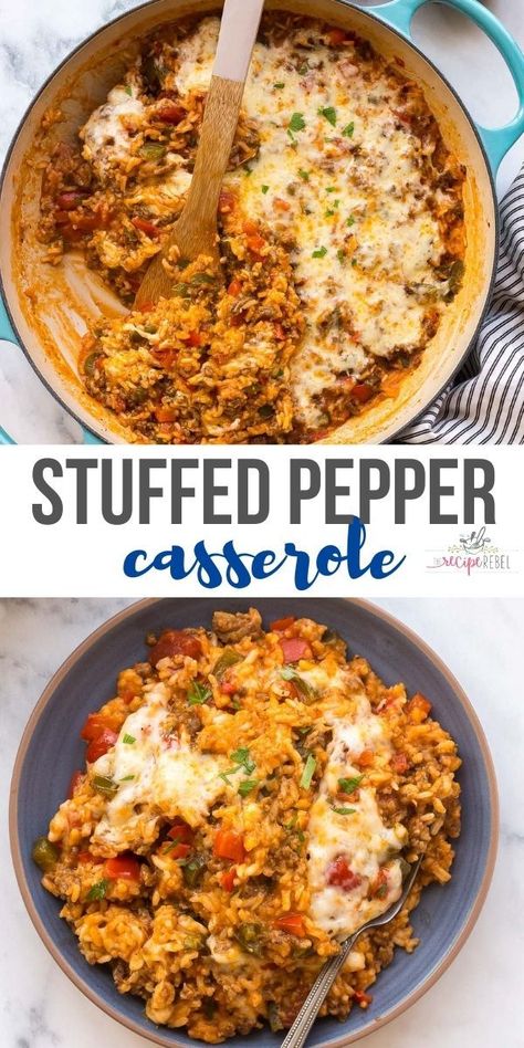 1 Pan Meals Easy Dinners One Pot, Meals With Vegetables Healthy, Easy Fall Meals For Two, Healthy Dump Recipes, Quickly Healthy Dinner, Easy Minimal Ingredient Dinners, Healthy Dinners For 1, One Pan Stuffed Pepper Skillet, Cheap Easy Dinners Healthy