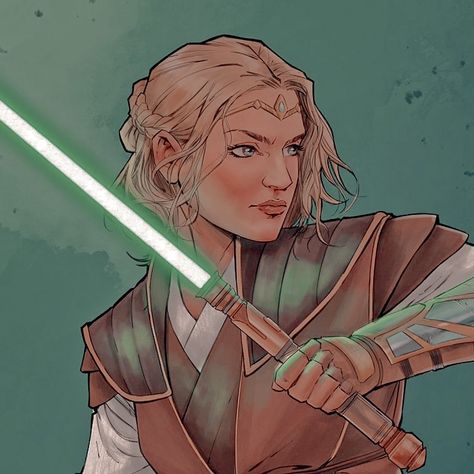 Avar Kriss Art, Jedi Woman Art, Avar Kriss Star Wars, Jedi Oc Female Art, Female Jedi Oc, Star Wars Female Oc, Female Jedi Art, Jedi Female, Jedi Sketch