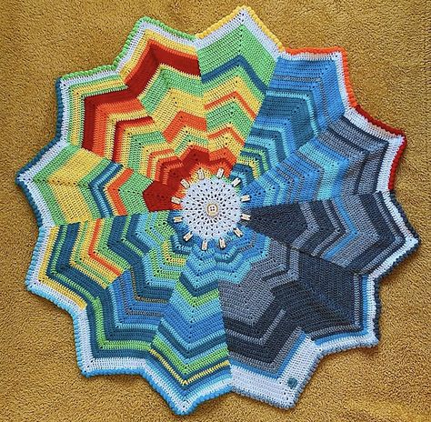 12 Perfect Temperature Blanket Crochet Pattern Ideas for the New Year! - KnitterKnotter Weather Crochet Blanket Pattern, 12 Point Star Temperature Blanket, 12 Star Crochet Blanket, Flower Temperature Blanket, 12 Point Star Crochet Temperature Blanket, Temperature Afghan Crochet, Unique Temperature Blanket, Temperature Blanket Crochet Squares, Temperature Blanket Crochet Stitches