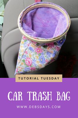 Car Trash Bag Diy, Car Trash Bags, Bag Holder Pattern, Car Trash Bag, Car Trash Can, Travel Sewing, Pouch Sewing, Trash Can For Car, Car Organizer