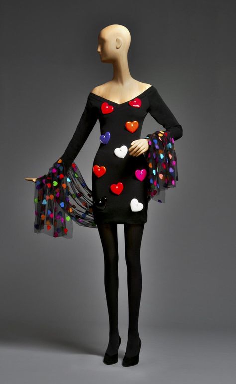 Ensemble, wool and synthetic with plastic and rhinestones, Patrick Kelly designer, French, 1988 Fashion History Timeline, Dress And Gloves, Clothes To Make, Black Fashion Designers, Patrick Kelly, African American Fashion, Philadelphia Museums, Philadelphia Museum Of Art, 1990s Fashion