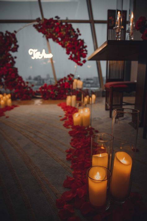 Marry Me Ideas, Candlelit Proposal, Candlelight Proposal, Proposal Ideas At Home, Candle Light Dinner Ideas, Valentine Day Aesthetic, Nail Valentine, Wedding Proposal Ideas Engagement, Proposal Decor