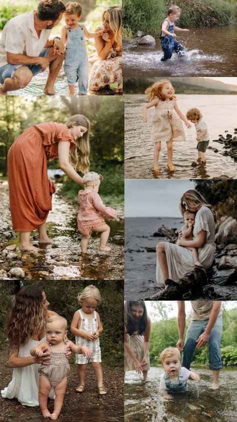 Summer Family Pictures, Summer Family Photos, Fall Family Pictures, Beach Family Photos, Family Picture Outfits, Summer Photoshoot, Lake Pictures, Picture Outfits, Summer Family