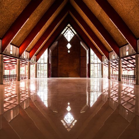 © Xaroj Photographic Atelier Meditation Center Design, Mediterranean Architecture, Tropical Architecture, Meditation Retreat, Meditation Center, Yoga Center, Sacred Architecture, Architecture Graphics, House Deck