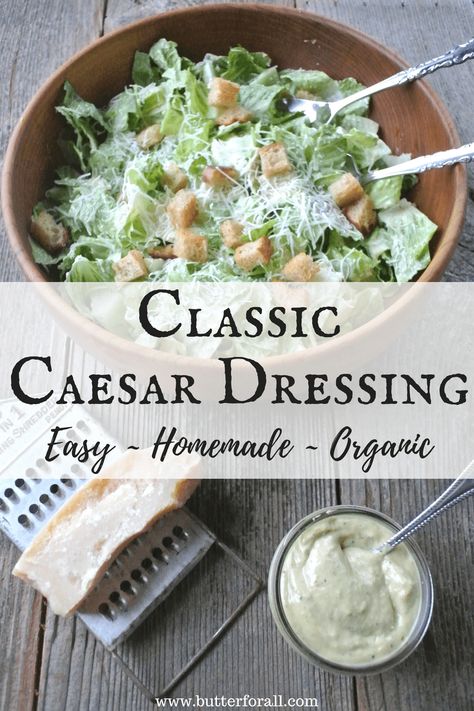 Food Dressing, Diy Seasonings, Christmas Desert, Caesar Salad Dressing Recipe, Caesar Dressing Recipe, Classic Caesar Salad, Caesar Salad Dressing, Salad Dressing Recipes Homemade, Simple Salad