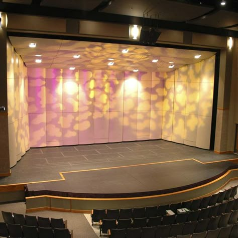 Proscenium Stage, Diy Stage, Stage School, Modern Theatre, Portable Stage, Auditorium Seating, Theatre Interior, Pipe Organ, Performance Stage