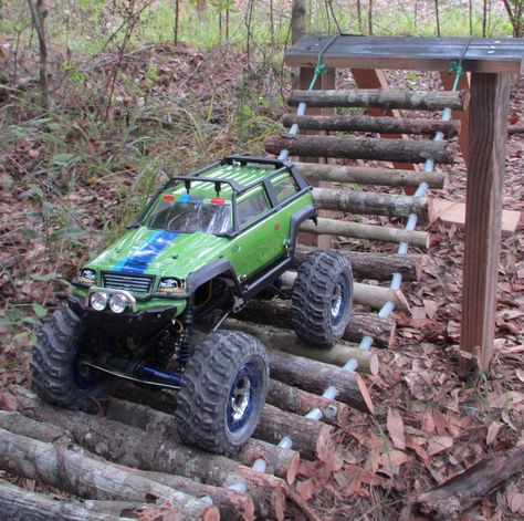 Built to Rock: A Custom Small-Scale R/C Crawler Course! [Pics] Rc Crawler Track, Rc Car Tracks Backyard, Rc Car Track Ideas, Rc Track Ideas Backyards, Rock Crawler Course, Rc Rock Crawler Track, Rc Rock Crawler Course, Rc Crawler Course, Crawler Course