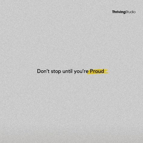 "Push beyond your limits and achieve what you never thought possible." 💪 #FitnessMotivation #NeverGiveUp #ThrivingStudio Dont Stop Until You're Proud, Try Your Best, Dont Stop, Keep Pushing, Quote Cards, Stay Positive, Powerful Quotes, Staying Positive, Daily Motivation