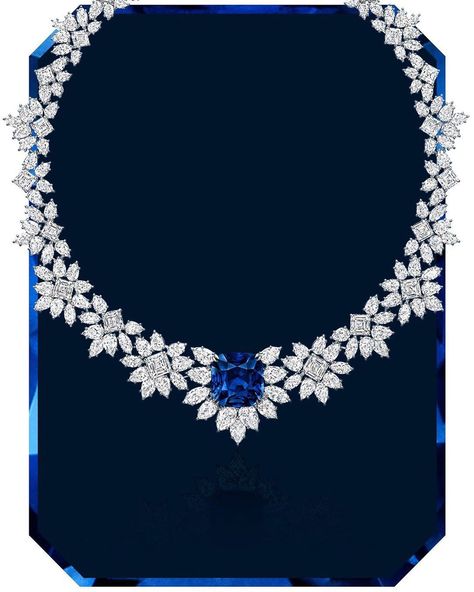 Harry Winston. Velvety blue 38.88 carat sapphire.  2019.