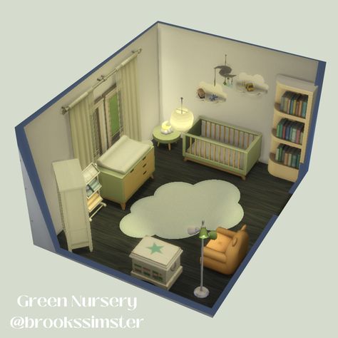 Sims Nursery Base Game, Sims 4 Infant Room No Cc, Sims 4 Base Game Nursery, Sims 4 Infant Room Ideas Base Game, Sims 4 Nursery Ideas Base Game, Sims 4 Baby Nursery, Sims Nursery Ideas, Sims 4 Nursery No Cc, Sims 4 Infant Bedroom