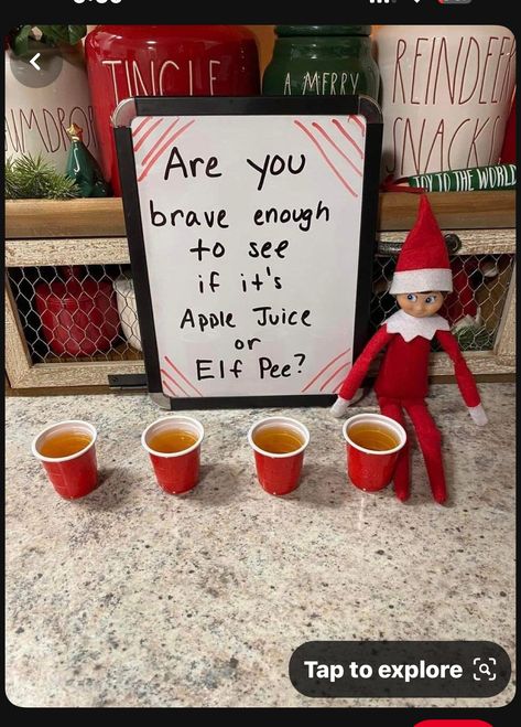 Elf On The Shelf Pet Ideas, Elf On Shelf Funny, Elf Ideas Easy, Bad Elf, Elf Funny, Elf Magic, Awesome Elf On The Shelf Ideas, Elf Activities, Xmas Elf