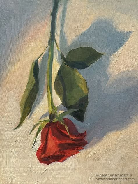 Rose Petal Painting, Gauche Painting Flower, Burning Rose Painting, Vase Of Roses Painting, Pastel Drawings Aesthetic, Red Art Aesthetic, Vintage Painting Ideas, Heather Martin, Rose Paintings