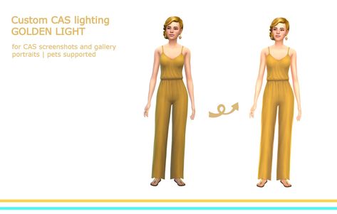 CAS Lighting 📸✨ “Golden Light” for TS4 – @simplyanjuta on Tumblr Sims 4 Lighting, Sims 4 Gallery, Sims 4 Traits, Hidden Lighting, Sims 4 Cc Shoes, Game Change, Best Sims, Bright Pictures, Sims 4 Cas