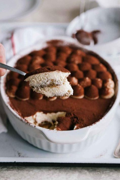 Classic Tiramisu is an easy Italian dessert made with ladyfingers, coffee, and creamy mascarpone cream. Simple recipe and delicious result. Italian Desserts Easy, Fluffy Layers, Classic Tiramisu, Tiramisu Recipe, Coffee Cookies, Italian Desserts, Pavlova, Food Cravings, Martha Stewart