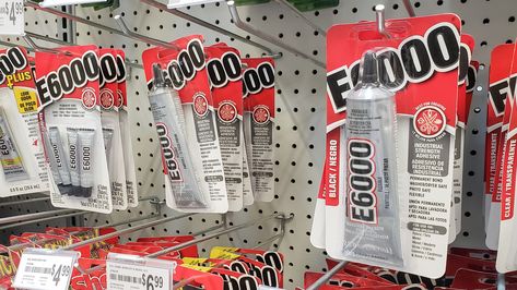 Some projects require more than Elmer's glue. If you're in need of a versatile, strong adhesive that works on a variety of materials, E6000 is for you. Diy Projects Garage, E6000 Glue, Shoe Rack Closet, Elmer's Glue, Diy Tile, Workshop Ideas, Metal Rack, Cut Out Shapes, What To Use