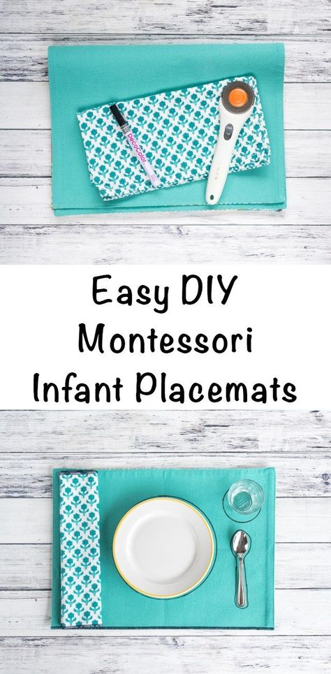 Easy DIY Montessori Infant Placemats Montessori Placemat, Placemat Tutorial, Toddler Placemat, Montessori Infant, Diy Montessori, Baby Montessori, Montessori Practical Life, Montessori Ideas, Diy Crafts For Adults