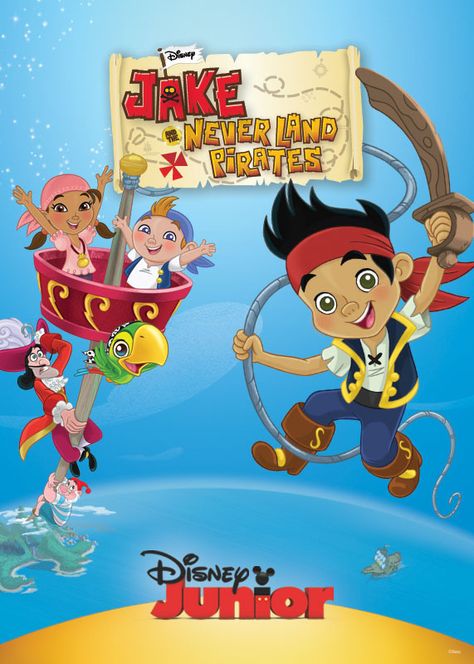 Jake & The Never Land Pirates (2011-2016) | Climb aboard, Me Hearties, and be a pirate true Pirates Birthday Party Ideas, Pirates Birthday Party, Jake And The Neverland Pirates, Neverland Pirates, Disney Jr, Yo Gabba Gabba, Childhood Tv Shows, Tv Services, Apps For Kids