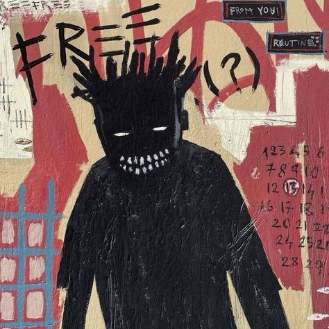 Punk Aesthetic Wallpaper, Earth Monster, Jm Basquiat, Graffiti Books, Basquiat Paintings, Chinese New Year Poster, Basquiat Art, Neo Expressionism, Muse Art