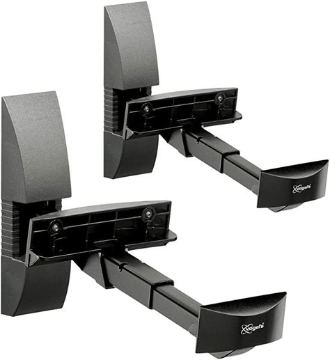 Amazon.com: Vogel's Universal Speaker Wall Mount - VLB 200 B for Satellite Speakers max 44 lbs, set of 2 mounts, Black: Home Audio & Theater Speaker Wall, Speaker Wall Mounts, Speaker Brackets, Cool Bookshelves, Speaker Mounts, Best Speakers, In Wall Speakers, Wall Mounts, Bookshelf Speakers