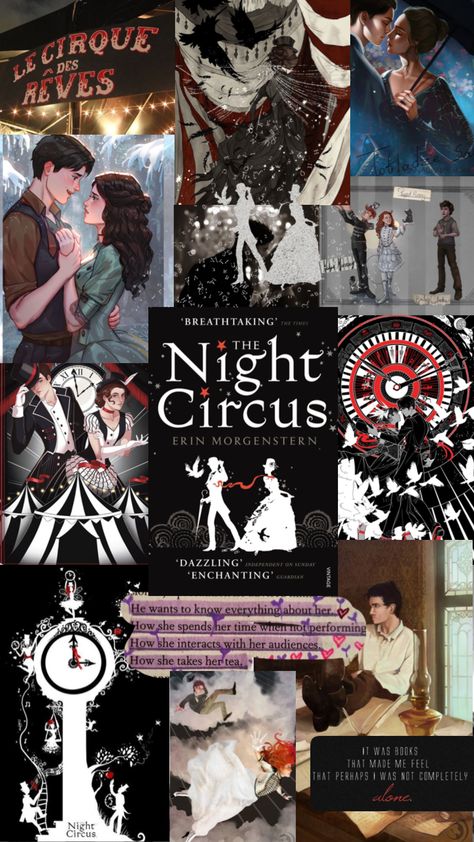 Erin Morgenstern, The Night Circus, Book Of Circus, Collage Book, Night Circus, Fantasy Books To Read, Book Sites, Dream Book, Literature Books