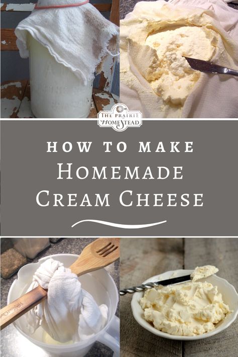 How to Make Homemade Cream Cheese #homedairy #homemadecheese #dairymaking #homemadecreamcheese Homemade Cream Cheese Recipe, Homestead Hacks, Homesteading Inspiration, Homemade Cottage Cheese, Ice Cream Aesthetic, Cheese Recipes Homemade, Cheese Making Recipes, Cream Cheese Recipe, Cream Donut