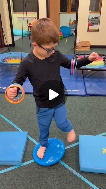 FTC Kids - Pediatric Therapy on Instagram: "✨Activity of the week! Join Ms. Sam as she helps her friend soar like an eagle in order to work on balance, bilateral coordination, crossing midline, lower body strength, & motor planning while having fun flying high! 

Can you name what else she is working on?! Comment ⬇️ 

#ftckids #pediatrictherapy #occupationaltherapy #kidsempowerment #pediatrics #therapyforkids #sensorytherapy #qualitychildcare #kidstherapy #empowerkids #motorplanning #motorplanningskills #bilateralcoordination #bilateralcoordinationskills #bilateralcoordinationactivities #wherelearningmeetsplay #activelearning #therapyworks #everychildmatters #ot #occupationaltherapist #therapistsofinstagram" Hemiplegia Activities Occupational Therapy, Postural Control Occupational Therapy, Bilateral Activities For Kids, Occupational Therapy Obstacle Course, Hand Eye Coordination Activities Kids, Bilateral Coordination Activities Kids, Bilateral Activities, Pediatric Occupational Therapy Activities, Pediatric Occupational Therapy Ideas