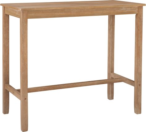 Wilcox Bar Table - Acacia Wooden Bar Table, Bar Height Dining Table, Patio Bar Table, Organized Desk Drawers, American Signature Furniture, Value City Furniture, Wood Bar Stools, Patio Bar, Garden Bar