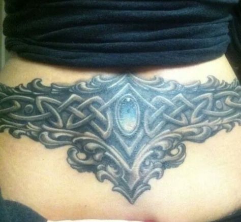 Celtic Lower Back Tattoo Celtic Lower Back Tattoo, Lower Back Tattoo, Celtic Tattoos, Deathly Hallows Tattoo, Lower Back Tattoos, Back Tattoo, Lower Back, Triangle Tattoo, Body Art