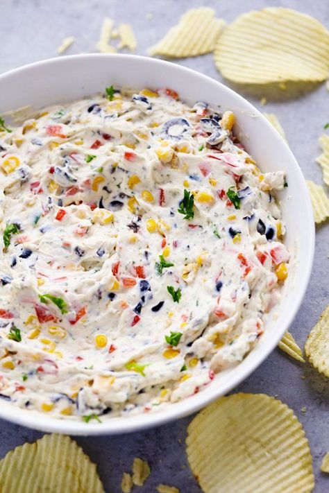 Creamy Ranch Dip, Poolside Dip, Breakfast Easy, Creamy Ranch, The Recipe Critic, Recipe Critic, Football Party Food, Potluck Dishes, Ranch Dip