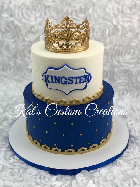 Prince Cake Ideas, Royal Prince Cake, Little Prince Cake, Prince Baby Shower Cake, Royal Baby Shower Boy, Royalty Baby Shower, Royal Prince Birthday Party, Prince Birthday Theme, Prince Baby Shower Theme