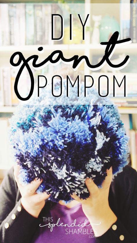 Large Yarn Pom Pom Diy, Giant Pom Pom Diy, How To Make Pom Poms, Pompom Ideas, Giant Pom Pom, Horse Halloween, Large Pom Poms, Woodland Fairy Party, Jar Salads