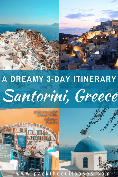 Here's my 3 days in Santorini itinerary for making the most of your time on this glorious Greek island, including my restaurant tips. Santorini Itinerary, Restaurant Tips, Greece Culture, Greece Itinerary, Greece Beach, Santorini Travel, Greece Travel Guide, Cyclades Islands, Greece Holiday