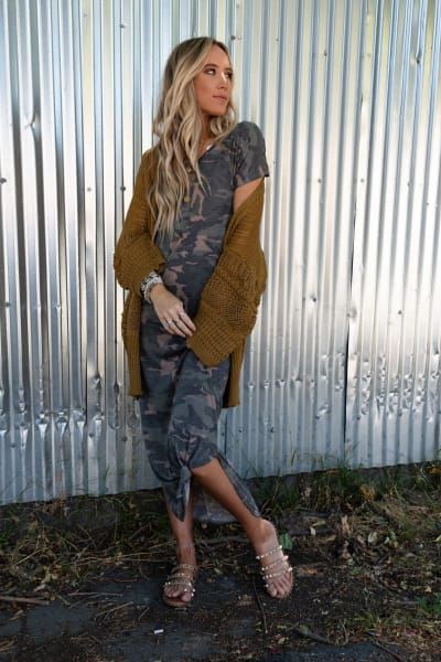 OOTW Vault | Three Bird Nest Style Your Clothes, Boho Closet, Outfit Of The Week, Outfits Of The Week, Cardigan Brown, Boho Outfit, Weekly Outfits, Boho Chic Outfits, Tee Shirt Dress