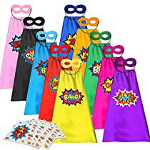 Check this out on Amazon Superhero Favors, Super Hero Capes For Kids, Super Hero Costume, Red Superhero, Superhero Stickers, Masks For Kids, Halloween Party Dress, Superhero Capes, Kids Dress Up