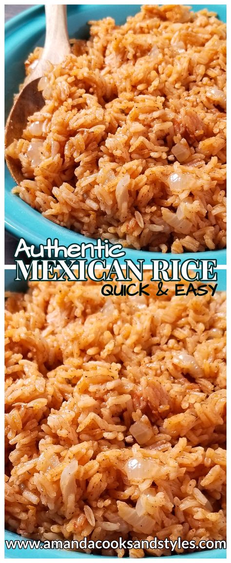 Rice Like Mexican Restaurant, How To Make Rice Like Mexican Restaurant, Mexican Restraunt Rice, Mexican Rice With Potatoes, Diy Mexican Rice Easy, Mexican Restaurant Rice And Beans, Mexican Rice For 2, How To Make Mexican Acp, How To Make Authentic Mexican Rice