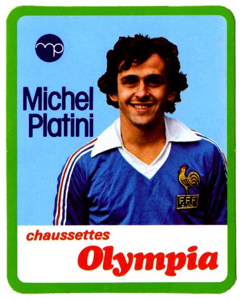 PUB. Michel Platini. Olympia chaussettes. Michel Platini, Olympia, Baseball Cards, France