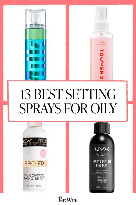 Best Setting Spray For Oily Skin, Setting Spray For Oily Skin, Best Setting Spray, Makeup Skills, Acne Prone Skin Care, Tips For Oily Skin, Oily Skin Acne, Makeup Order, Fixing Spray