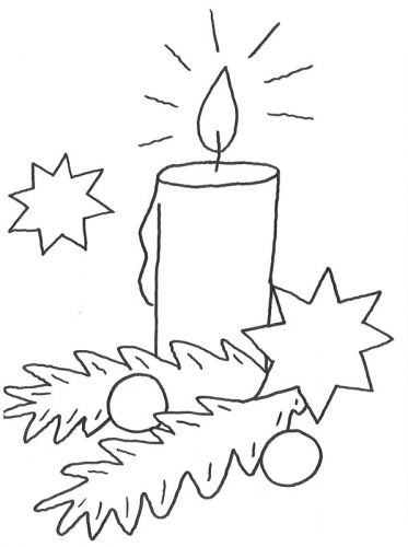 Weihnachten: Kostenlose Malvorlage: Weihnachtskerze zum Ausmalen Beautiful Candle, Window Color, Pine Branch, Christmas Window, Christmas Coloring Pages, Colorful Candles, Beautiful Candles, Holiday Art, Christmas Candles