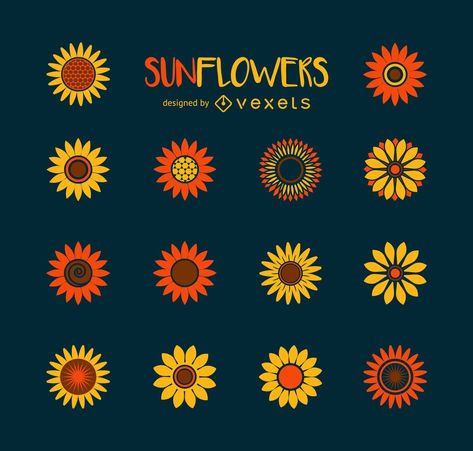 Sunflower Minimalist, Sunflower Farm, Sunflower Artwork, Sunflower Illustration, Sunflower Graphic, Cute Sunflower, Sunflower Clipart, Material Design Background, Minimalist Drawing