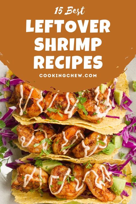 Fried Shrimp Recipes Easy Dinners, Shrimp Breakfast Ideas, Recipes With Cocktail Shrimp, What To Do With Leftover Cooked Shrimp, Cocktail Shrimp Recipes Dinners, What To Do With Leftover Shrimp, Recipes Using Leftover Boiled Shrimp, Leftover Steamed Shrimp Recipes, Leftover Cocktail Shrimp Recipes