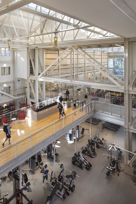 Recreation Center Architecture, Rec Center Design, Us Bank Tower, Sports Training Facility, Bohlin Cywinski Jackson, Gym Architecture, Fitness Center Design, Sports Facility Architecture, Sports Facility