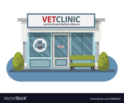 #iconic #petshop #badge🖌️ Veterinary Clinic Exterior, Vet Drawing, Veterinarian Clinic, Pet Shop Logo Design, Veterinarian Office, Office Cartoon, Pet Shop Logo, Shop Vector, Hospital Logo