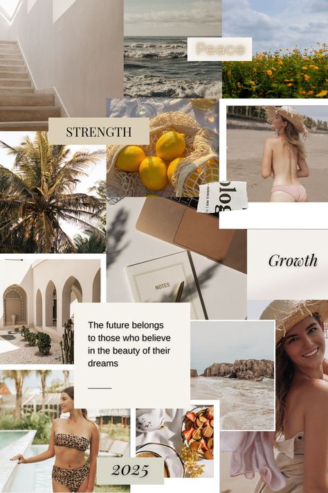 Aesthetic Vision Board Canva Template #canva #canvafree #freetemplate #visionboard #aesthetic Vision Board Canva, Visionboard Aesthetic, Aesthetic Vision Board, Vision Board Template, Vision Board Photos, Board Template, Photo Collage Template, Collage Template, Canva Template