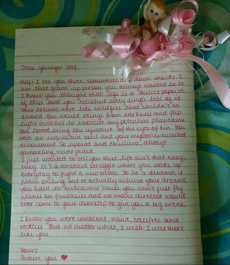 A letter to my younger self Writing A Letter To Your Younger Self, Birthday Letter To Yourself, A Letter To Younger Self, Letter For Younger Self, Writing Letters To Yourself, Letter To My Self, Letter To Younger Self, Letter To My Future Self, Letter To My Younger Self