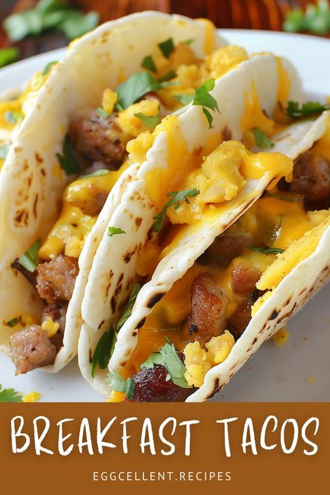 Jumpstart your day with a deliciously unique twist on the classic breakfast taco – the Sausage, Egg, and Cheese Breakfast Taco. #Breakfast Tacos recipe #Breakfast Tacos make ahead #Breakfast Tacos healthy #Breakfast Tacos easy #breakfast tacos corn tortillas #breakfast tacos chorizo #breakfast tacos chorizo scrambled eggs #chorizo recipes breakfast tacos #egg chorizo breakfast tacos #potato chorizo breakfast tacos #chorizo breakfast tacos with potato hash and fried eggs Breakfast Tacos Chorizo, Chorizo Recipes Breakfast, Tacos Potato, Breakfast Tacos Healthy, Sausage Tacos, Egg Breakfast Recipes Easy, Breakfast Taco, Breakfast Recipes Easy Quick, Healthy Egg Breakfast